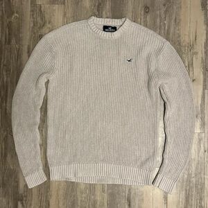 Y2K HOLLISTER Mens Relaxed Fisherman Knit Crewneck Sweater Sz Large Pullover
